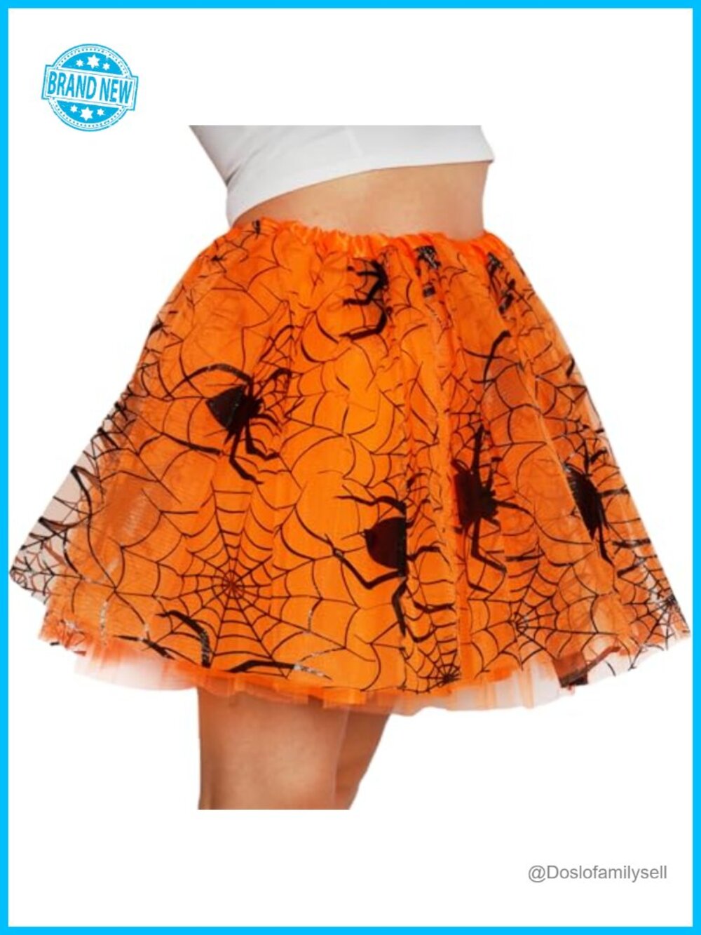 Halloween Tutu Dress 4 Layer Tulle Costume for Women Cosplay Party